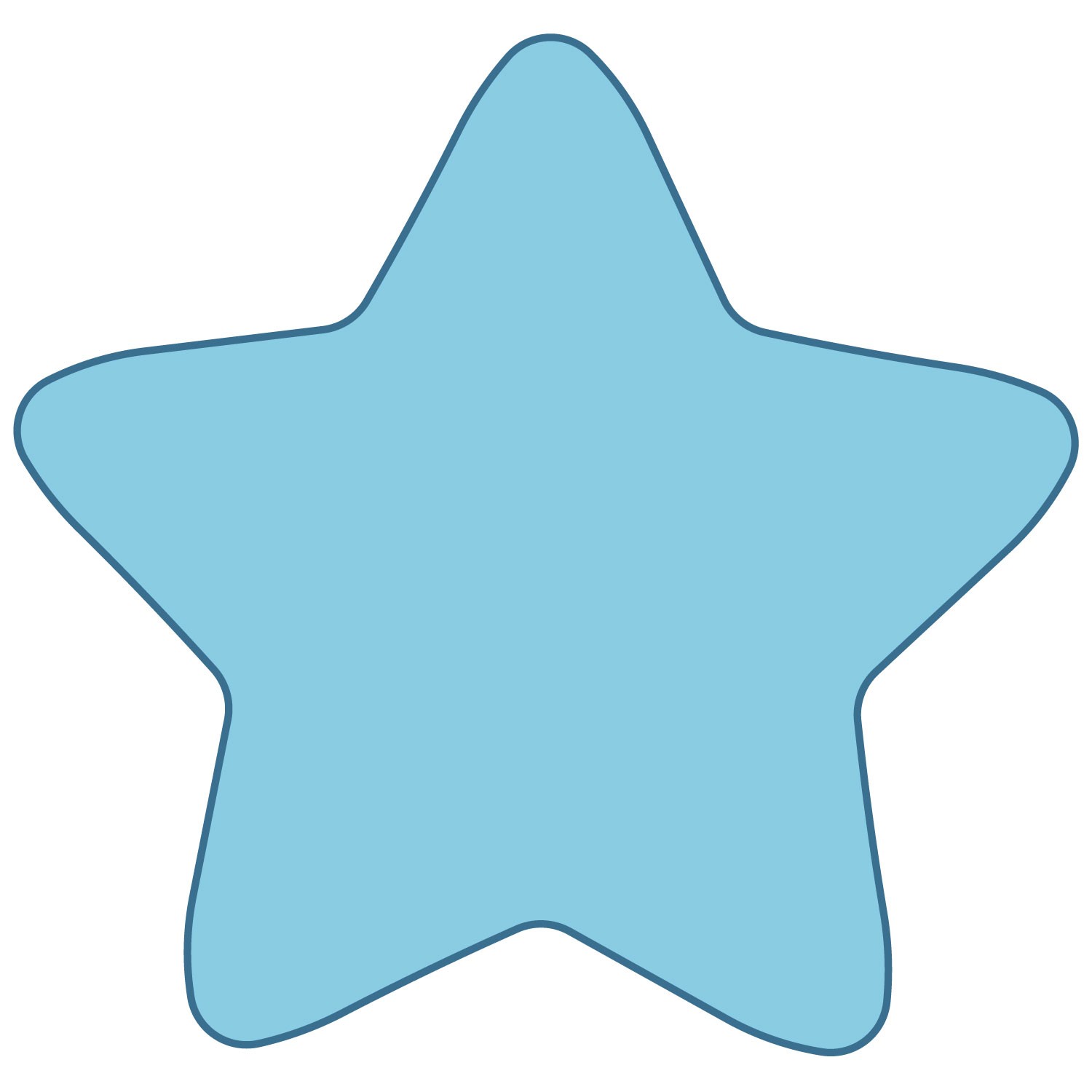 Rounded Star Outline | Free download on ClipArtMag