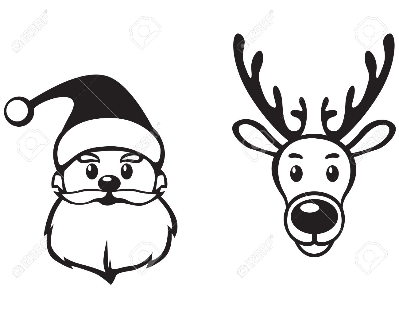 Rudolph Outline Cliparts Free download on ClipArtMag