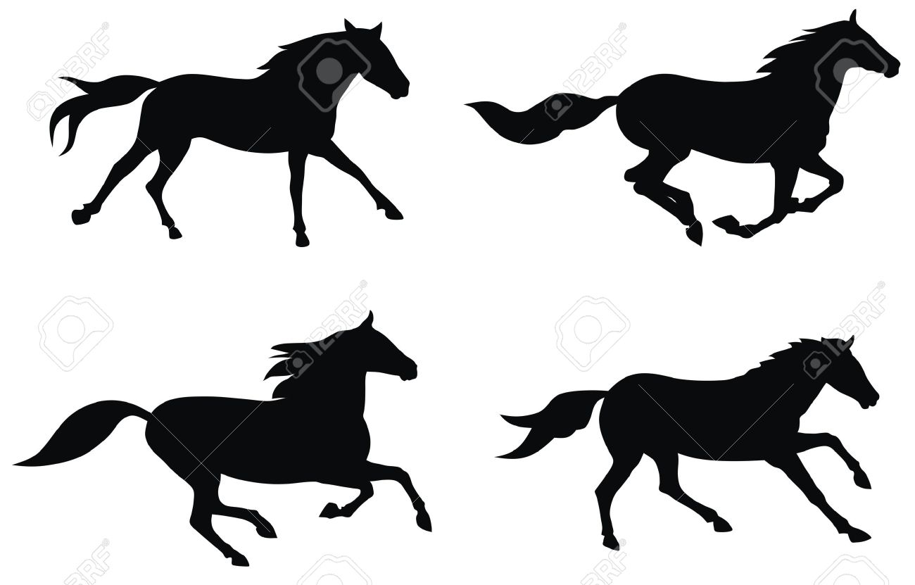 Running Horse Outline | Free download on ClipArtMag