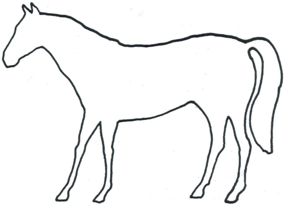 Running Horse Outline Free download on ClipArtMag