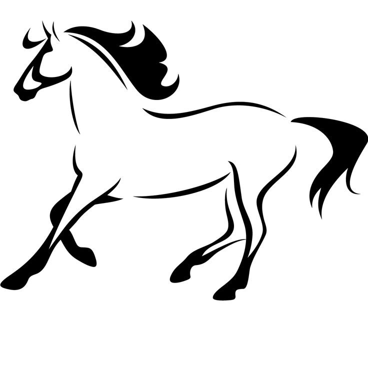 Running Horse Outline | Free download on ClipArtMag