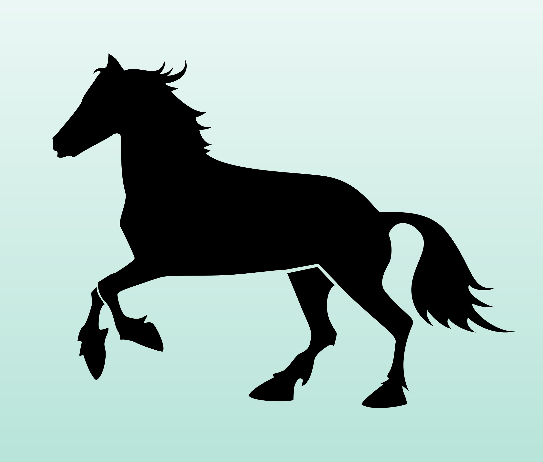 Running Horse Silhouette | Free download on ClipArtMag