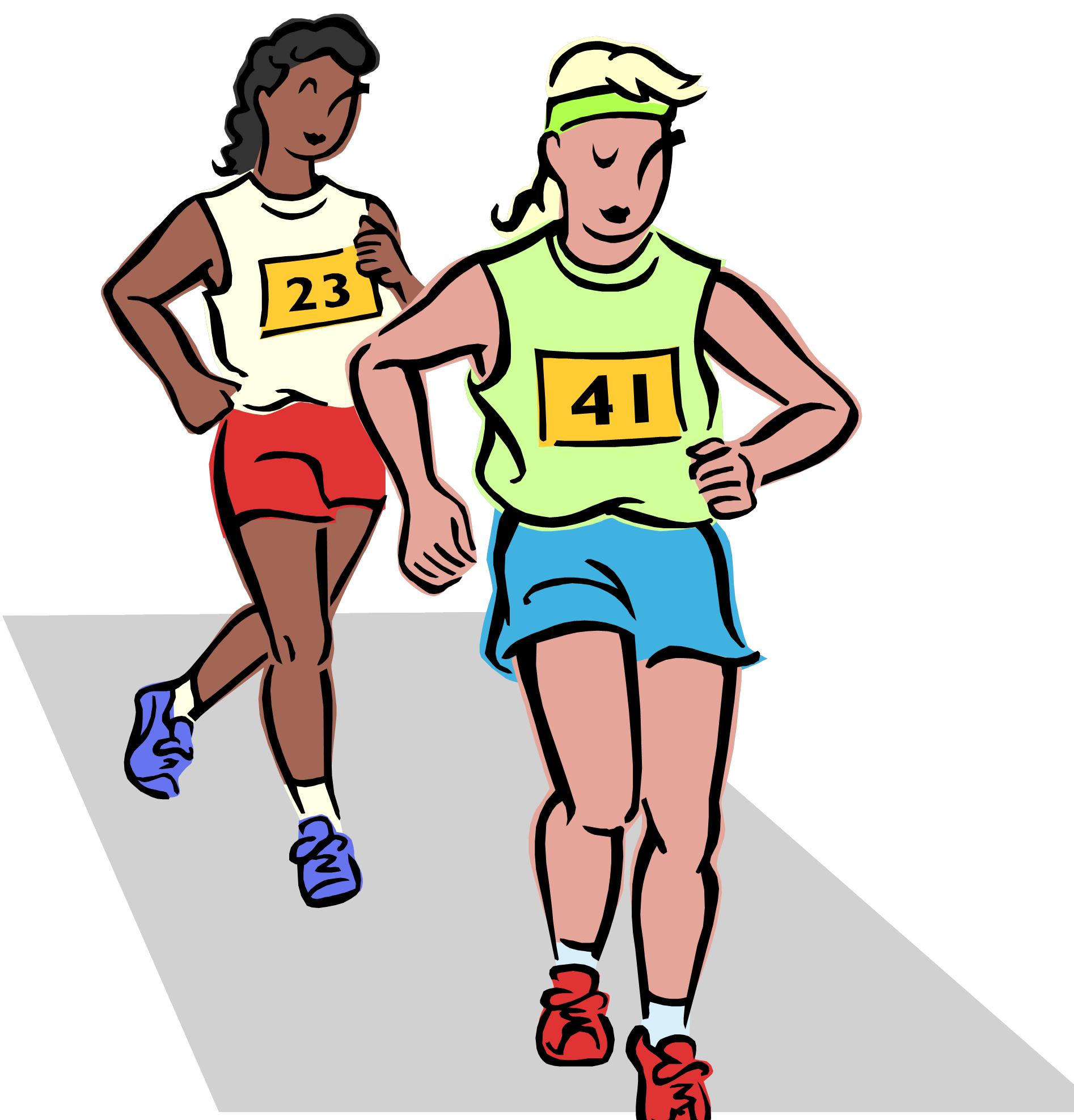 running race clipart