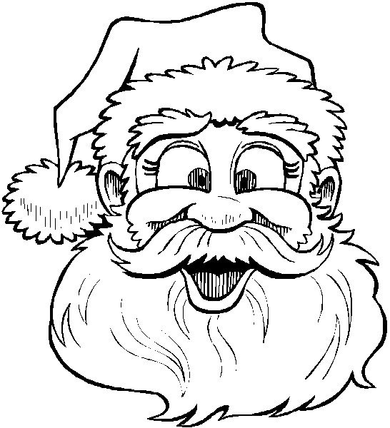 Santa Claus Outline Free download on ClipArtMag