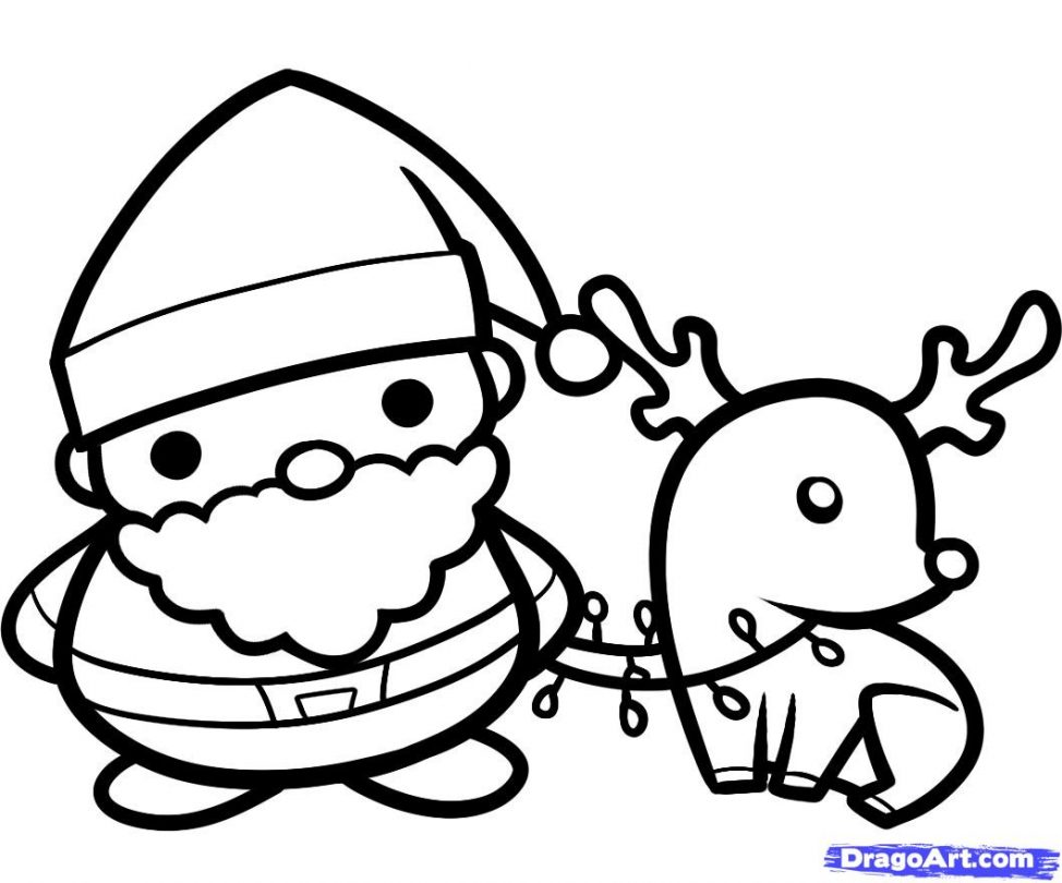 Santa Coloring Pages | Free download on ClipArtMag