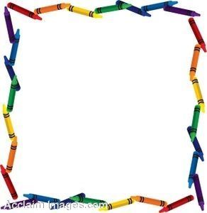 School Supplies Border Clipart 