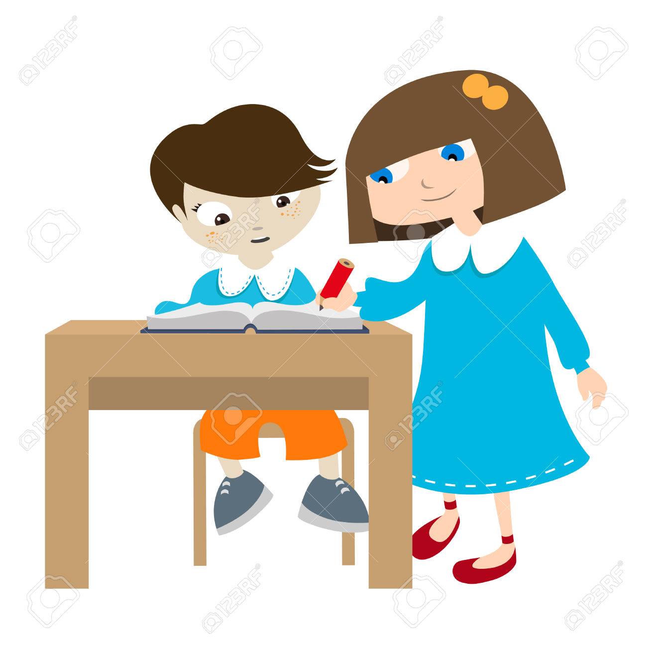 School Table Clipart 