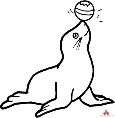 Seal Clipart Black And White | Free download on ClipArtMag