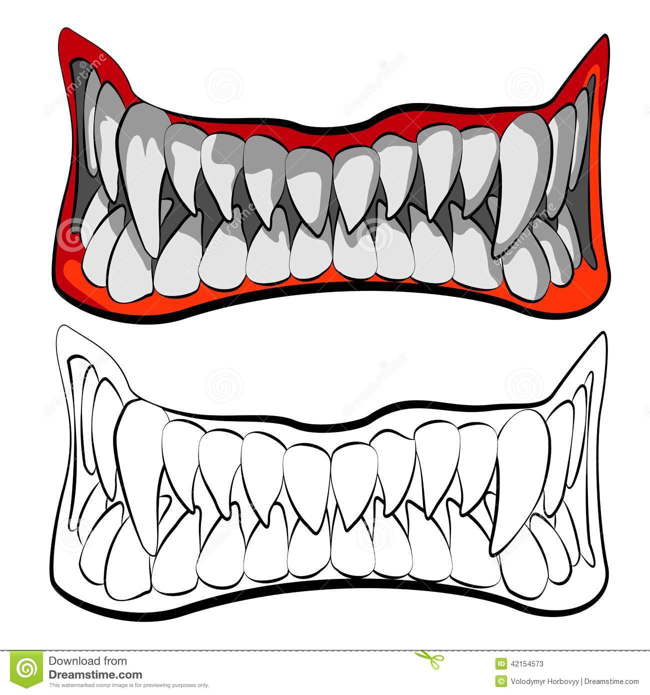 Sharp Teeth Clipart Free download on ClipArtMag