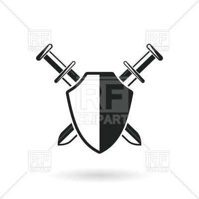 Shield Clipart Black And White 