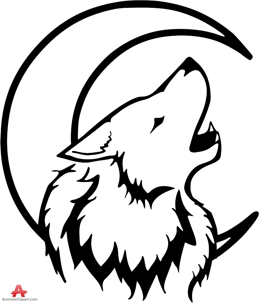 Simple Wolf Drawings Free download on ClipArtMag