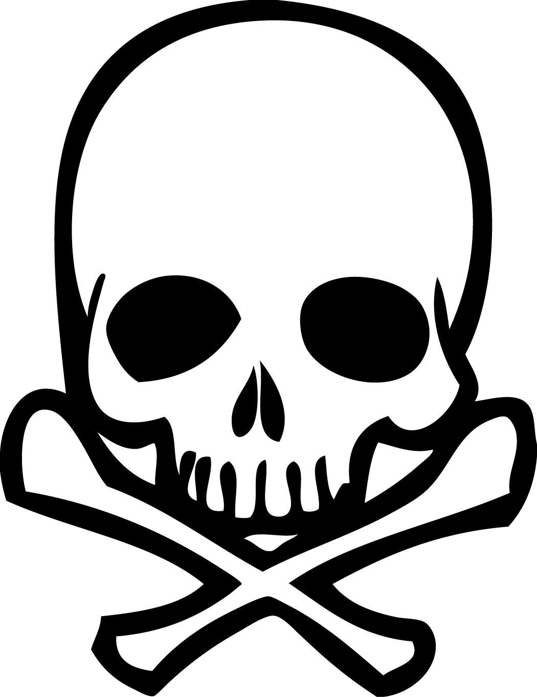 skull and bones clipart