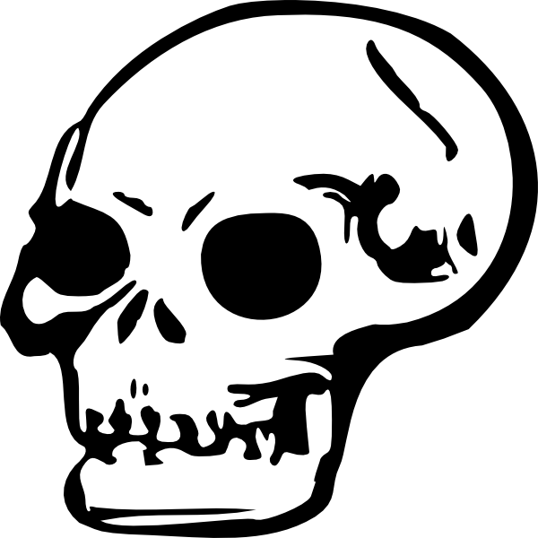 Skull Clipart Black And White | Free download on ClipArtMag