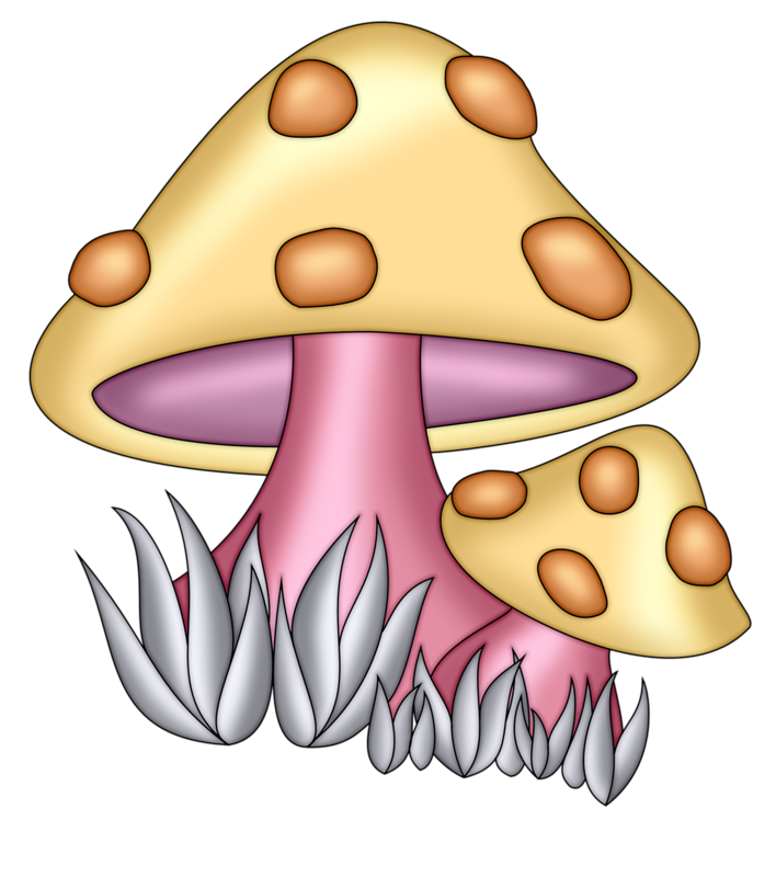 sliced mushroom clipart