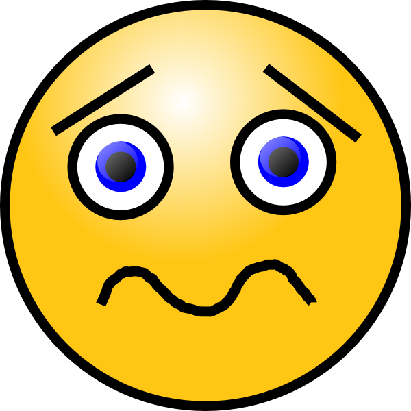 smiley sad face clipart