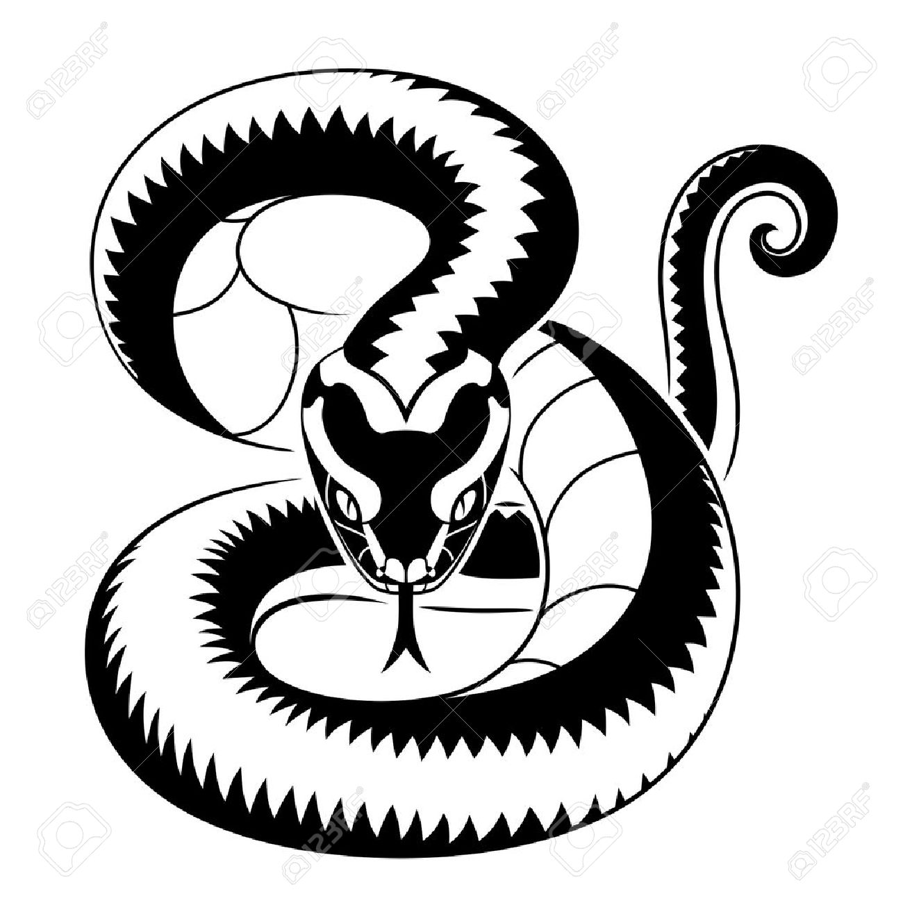 Snake Clipart Black And White | Free Download On ClipArtMag