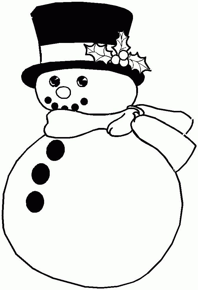 Snowman Coloring Pages | Free download on ClipArtMag