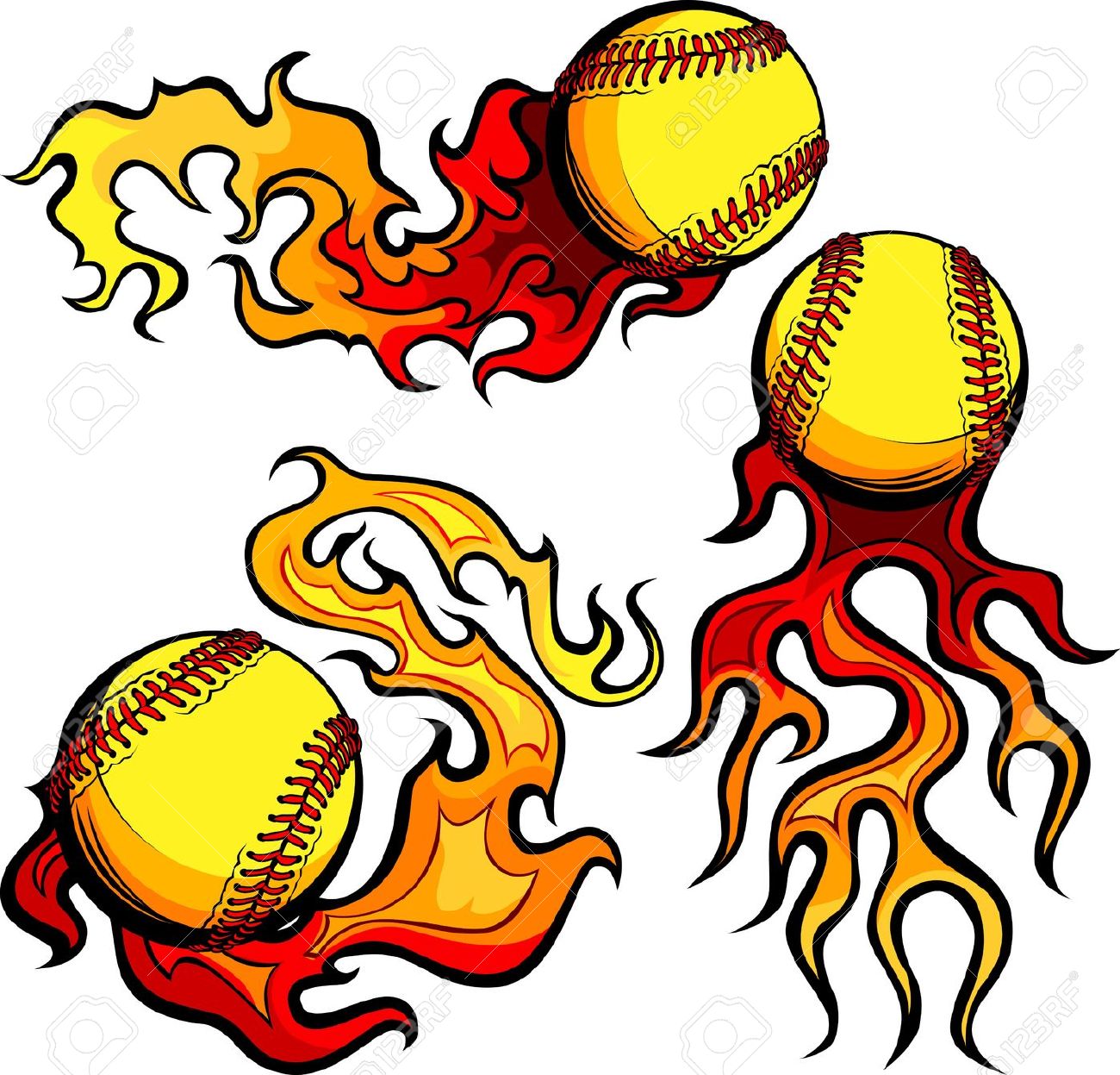 Softball Ball Clipart | Free download on ClipArtMag
