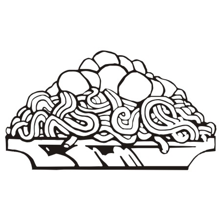 Spaghetti Clipart Black And White | Free download on ClipArtMag