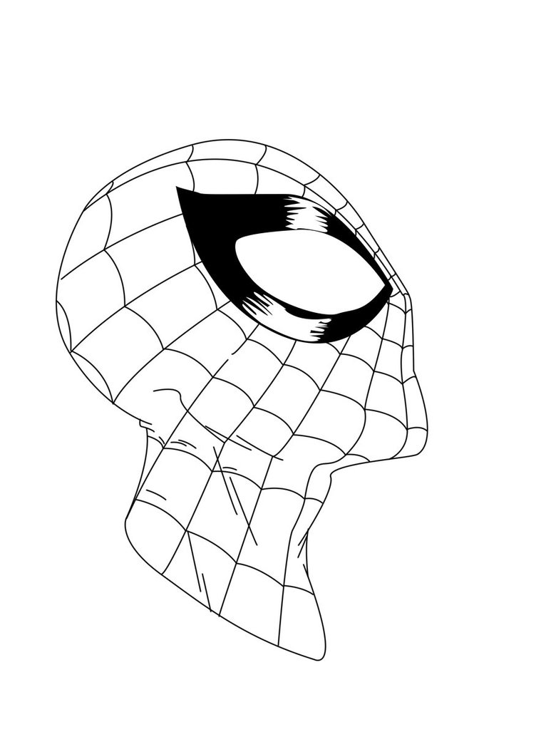 Spiderman Line Art Free download on ClipArtMag