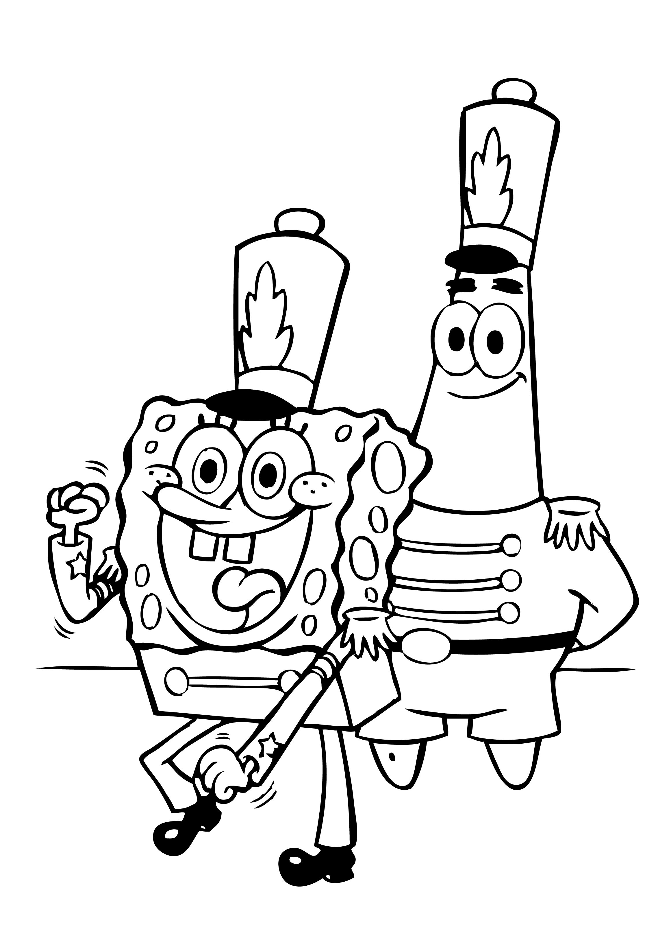 Spongebob Bob Coloring Page : Spongebob Squarepants Coloring Pages
