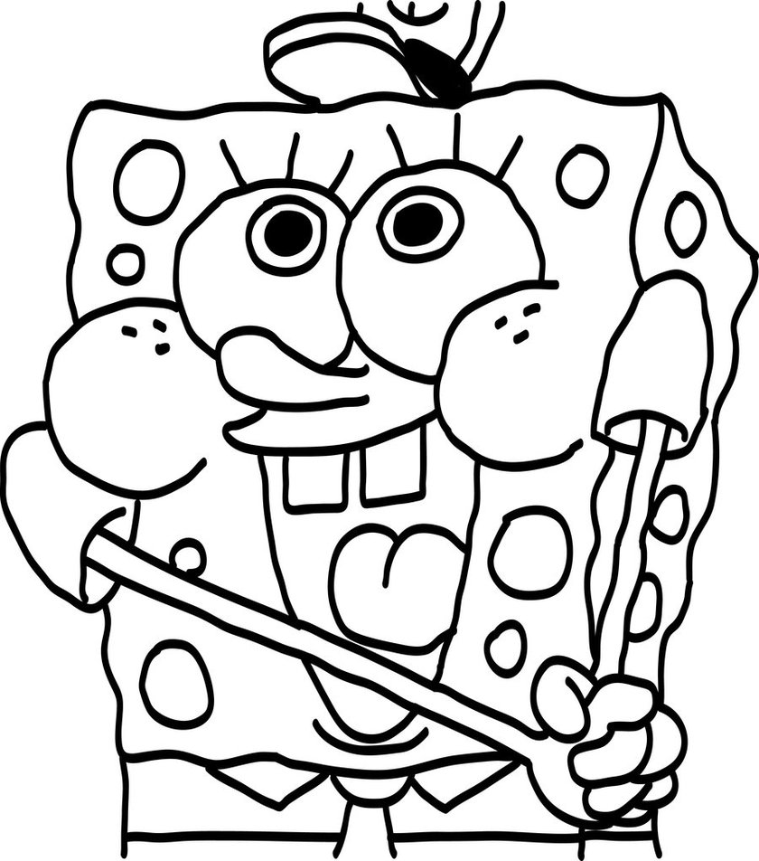 Spongebob Coloring Pages Free download on ClipArtMag