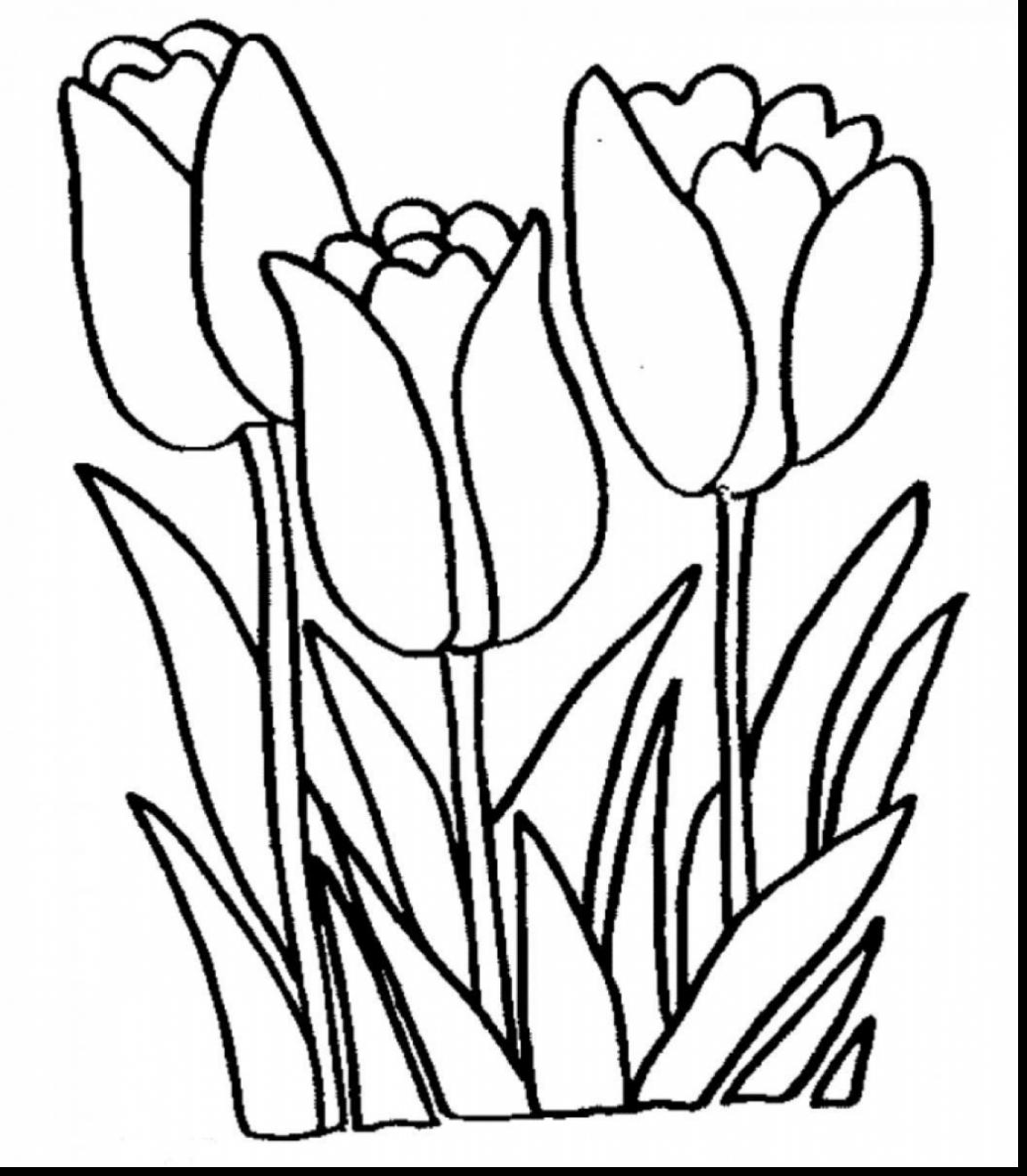 Spring Flowers Black And White Clipart Free Download On ClipArtMag