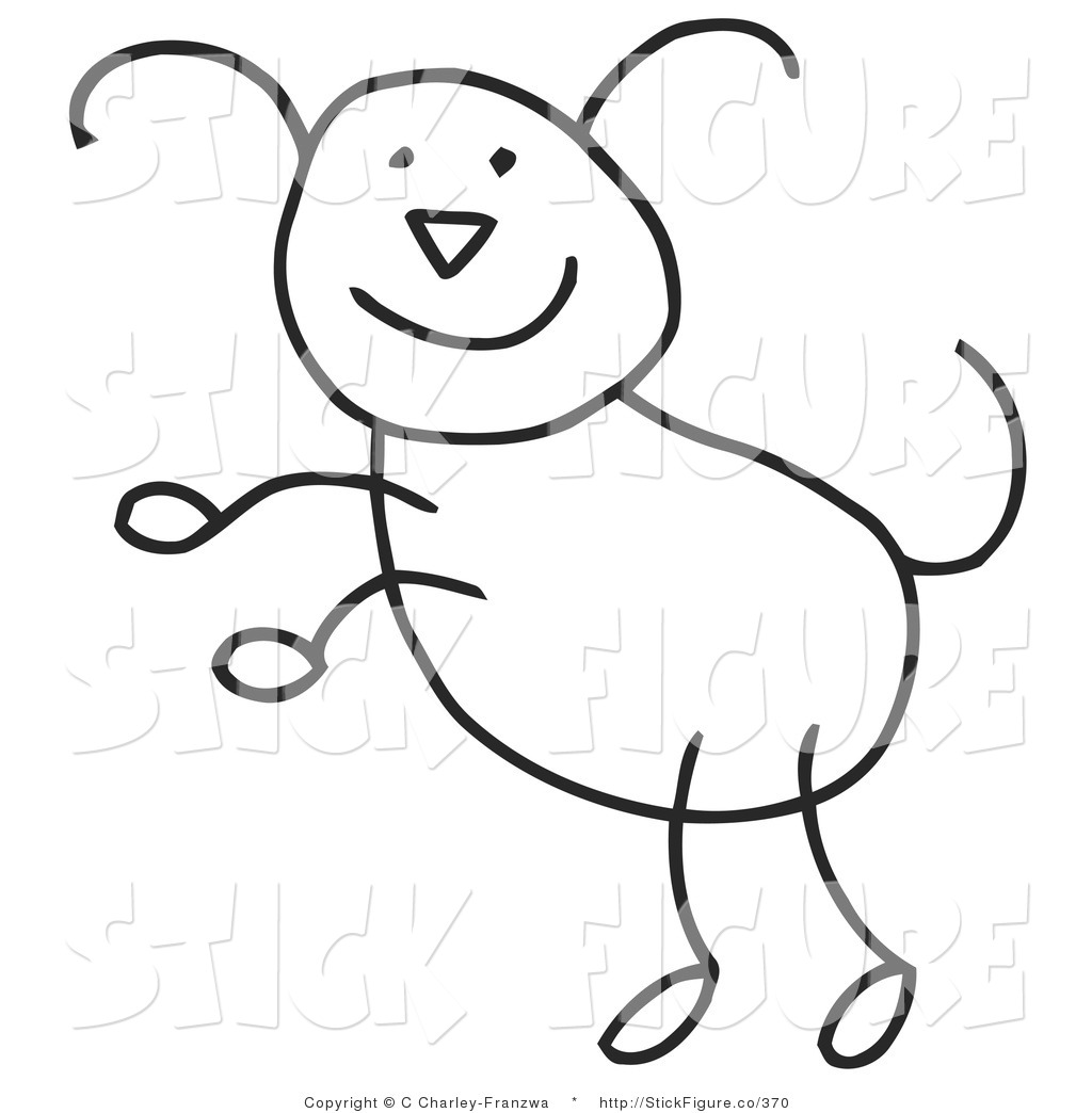 stick figure dog drawing