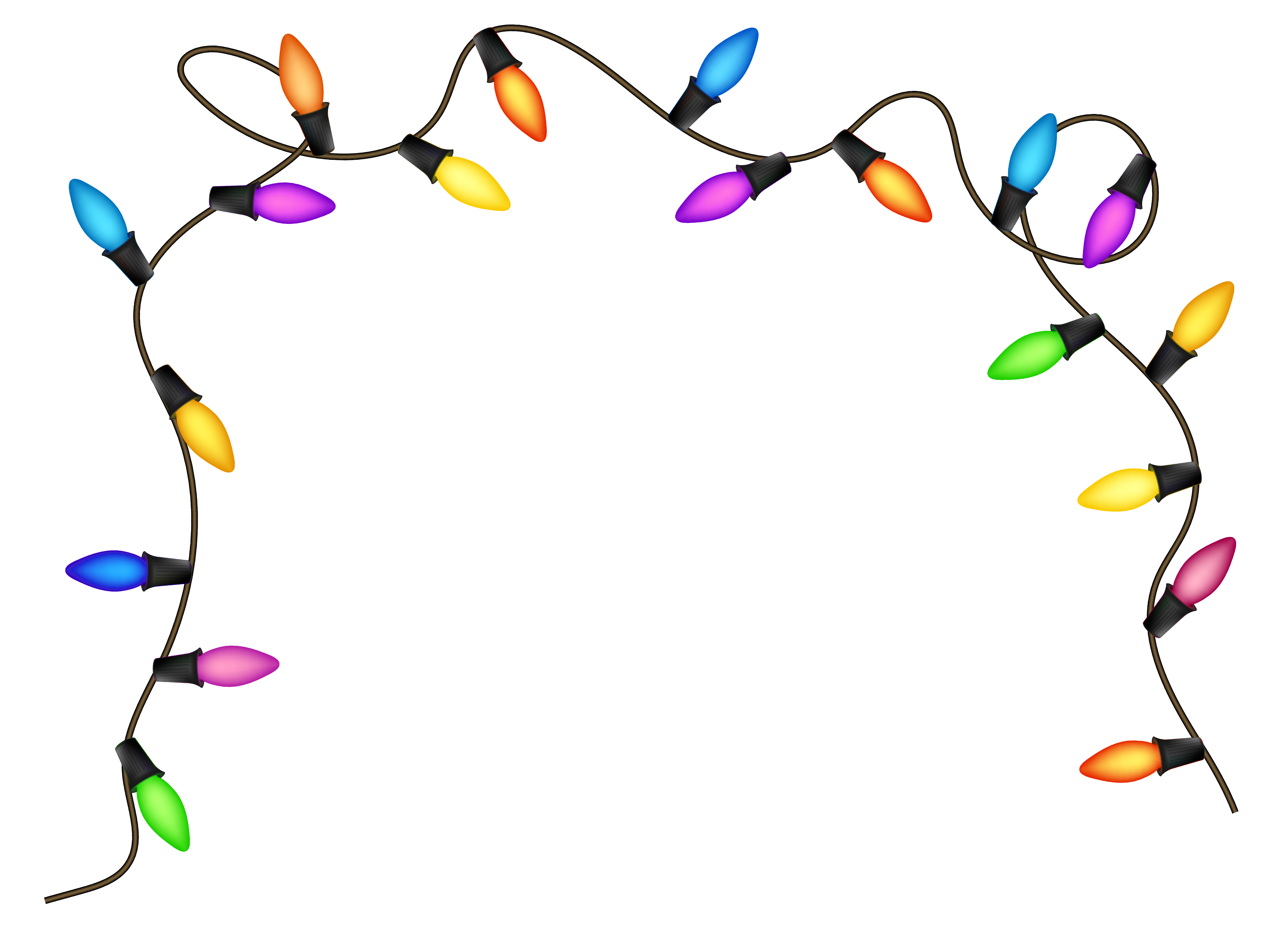 String Of Christmas Lights Free Download On Clipartmag