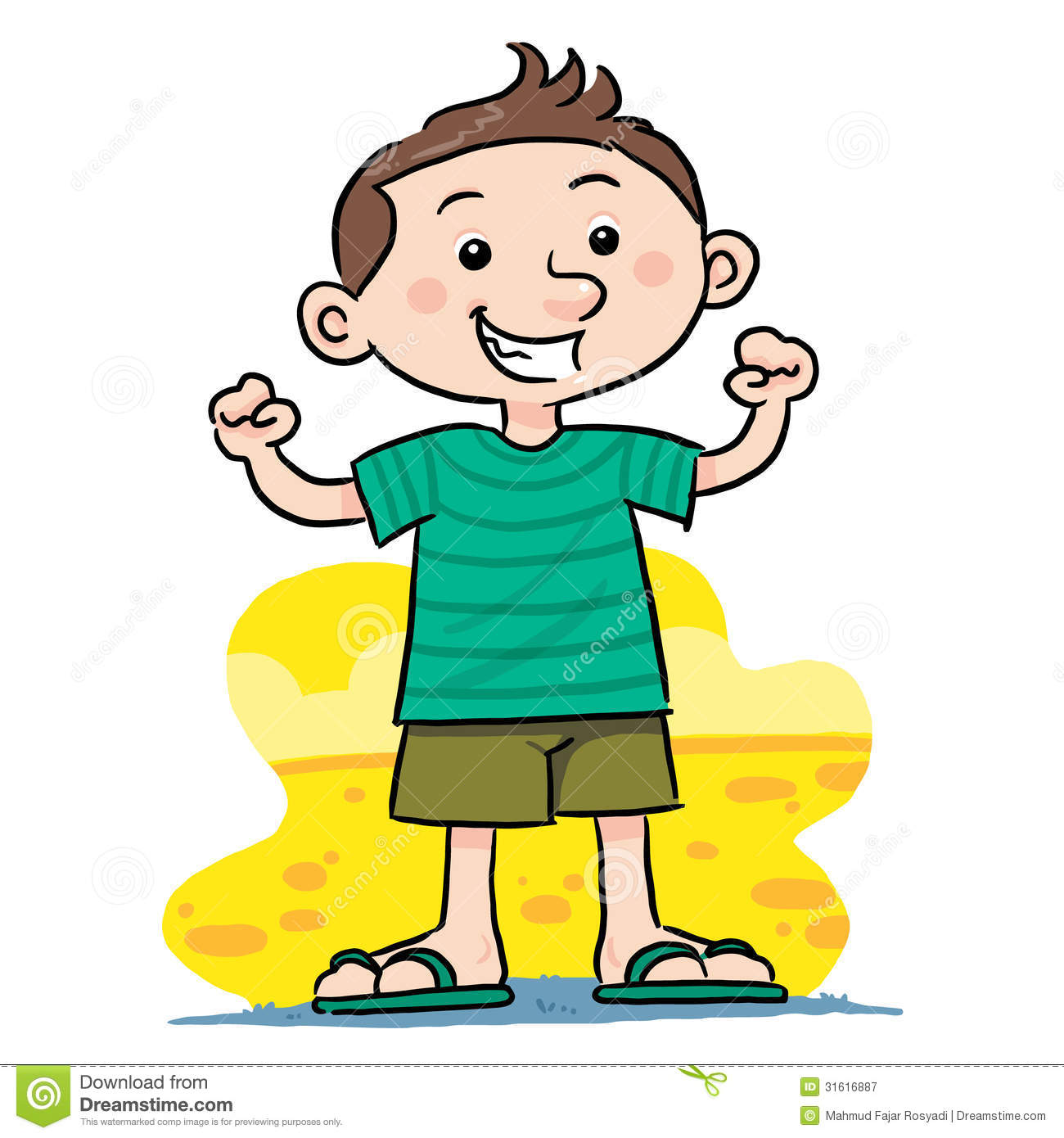 strong kid clipart