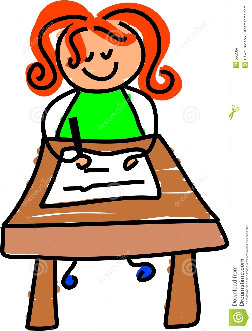 Ssidc27 Student Sitting In Desk Clipart Big Pictures Hd