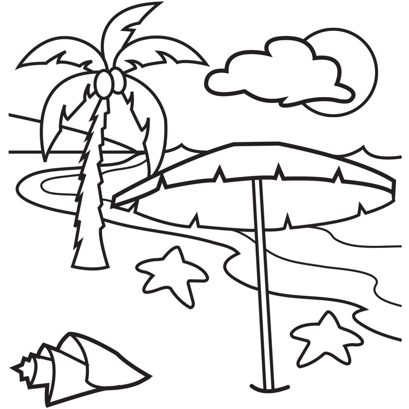 Summer Clipart Black And White | Free download on ClipArtMag