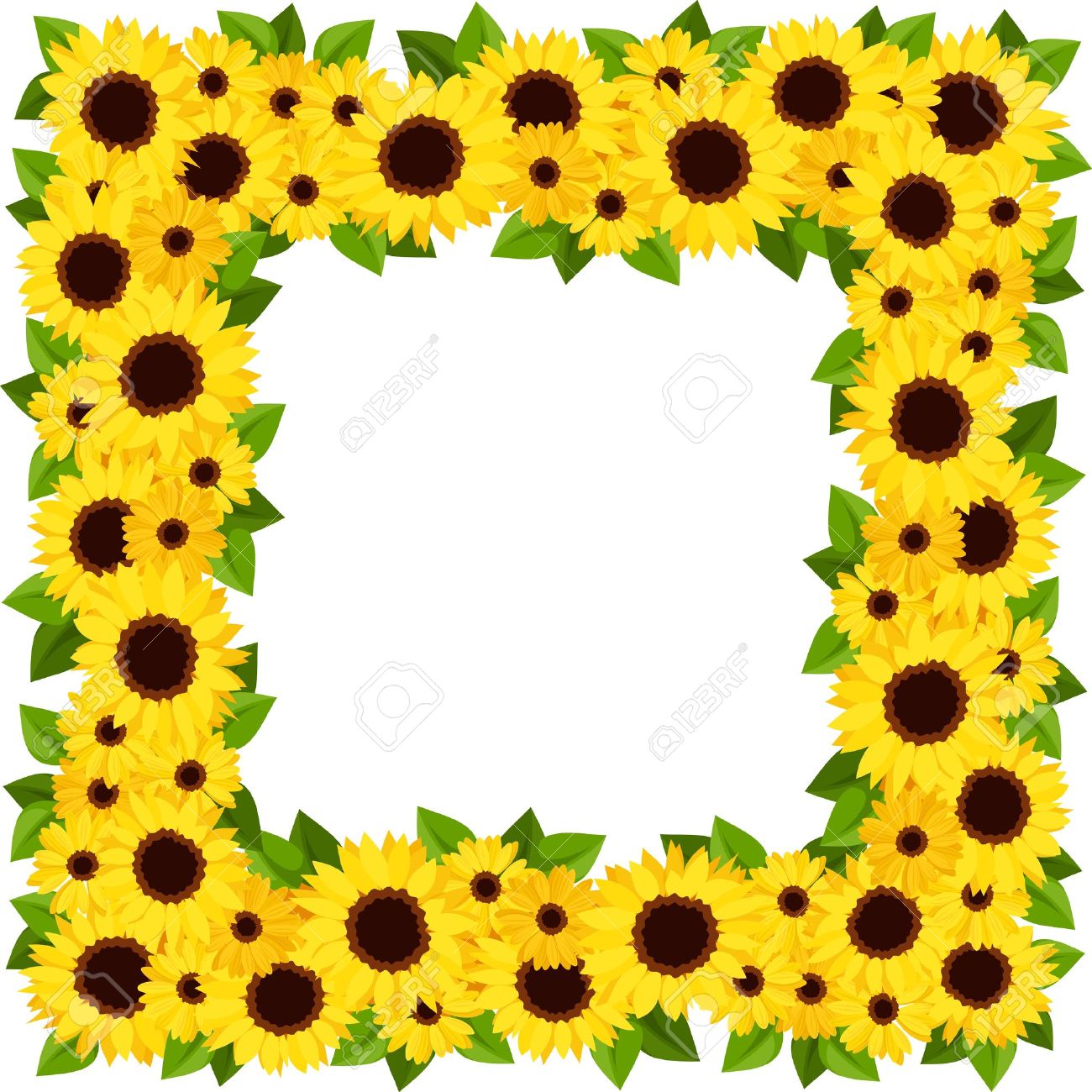 Sunflower Border | Free download on ClipArtMag