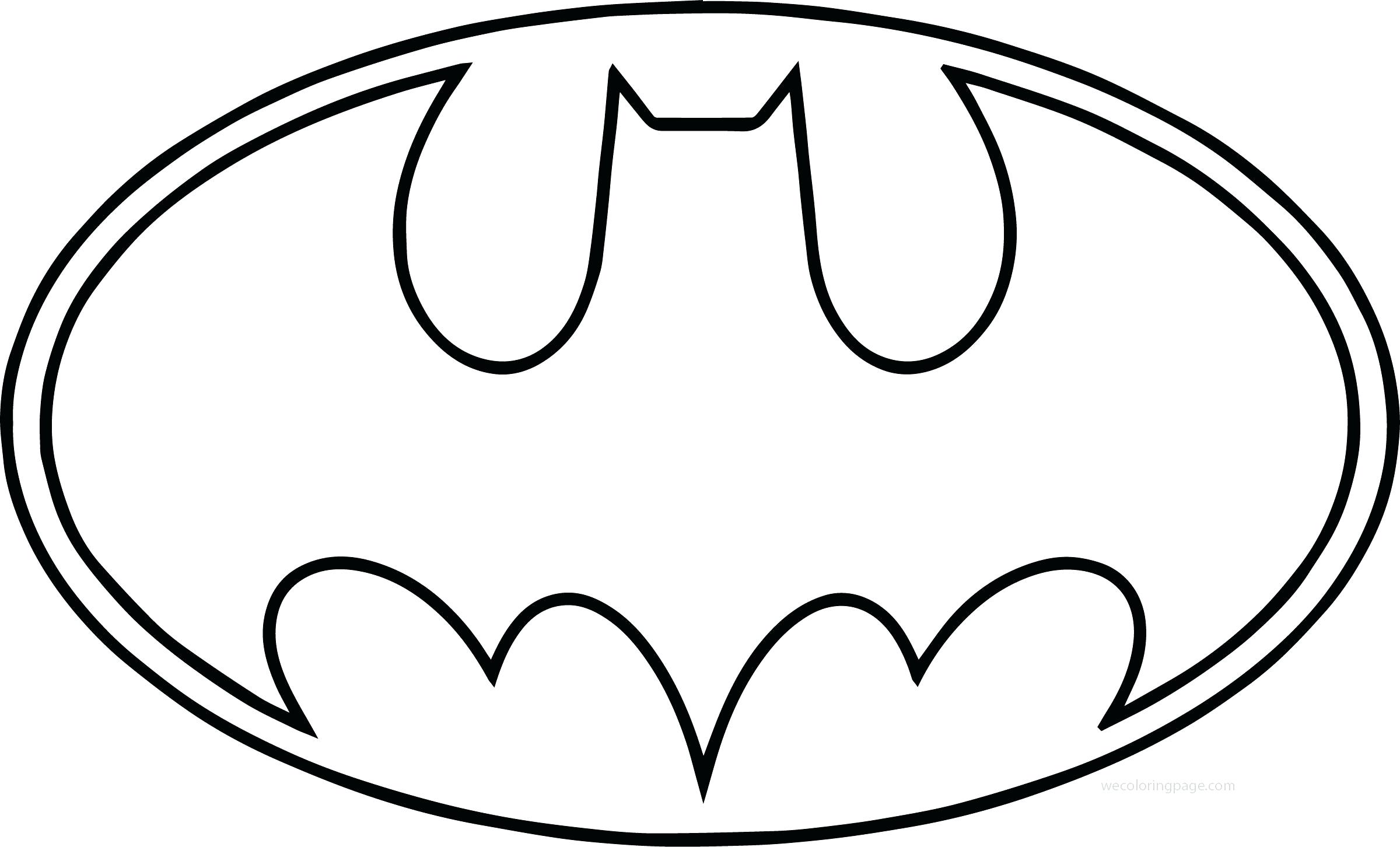 2400x1452 Superman Cape Coloring Page Save As Batman Logo Outline Symbol