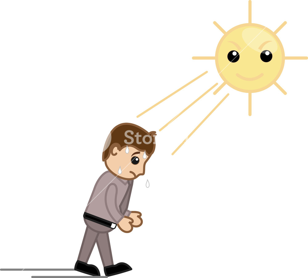 Sweating Sun Clipart Free download on ClipArtMag