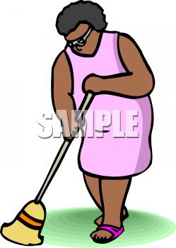 Wsabc35 Hd Free Woman Sweeping A Broom Clipart Pack 6392
