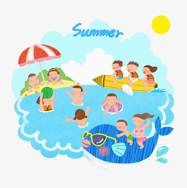 swimming pool cartoon images