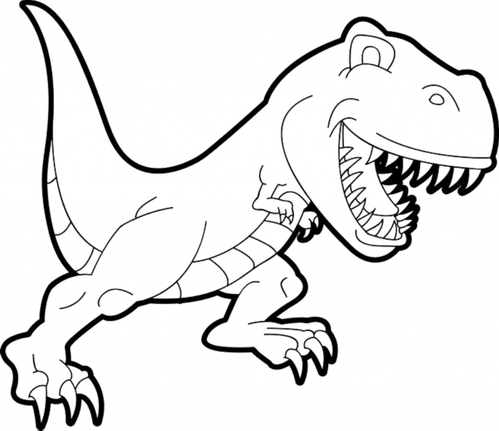 T Rex Outline Free download on ClipArtMag