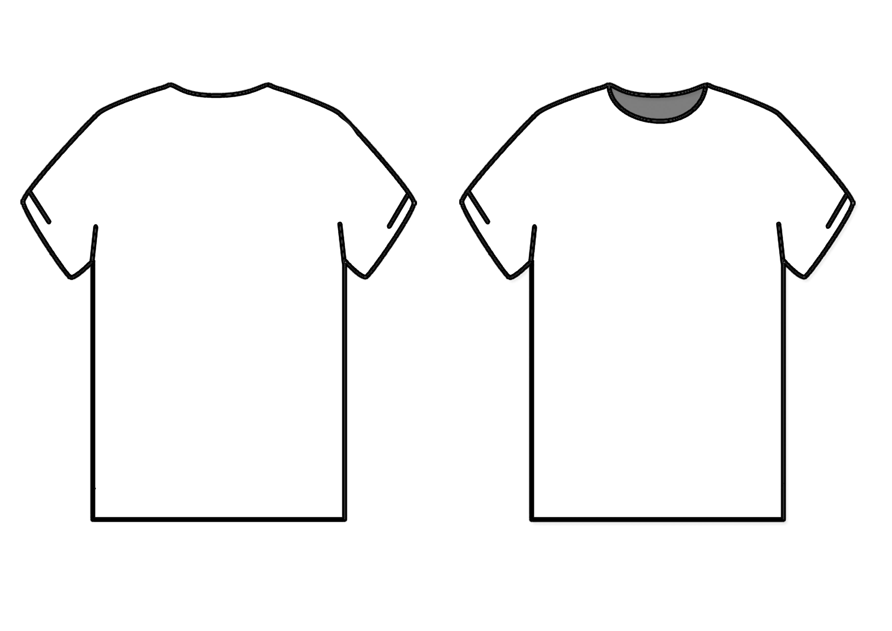 T Shirt Outline Template Free download on ClipArtMag