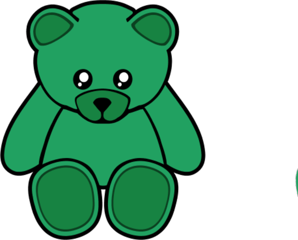 teddy bear green colour