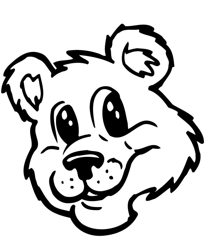 Teddy Bear Head Outline | Free download on ClipArtMag