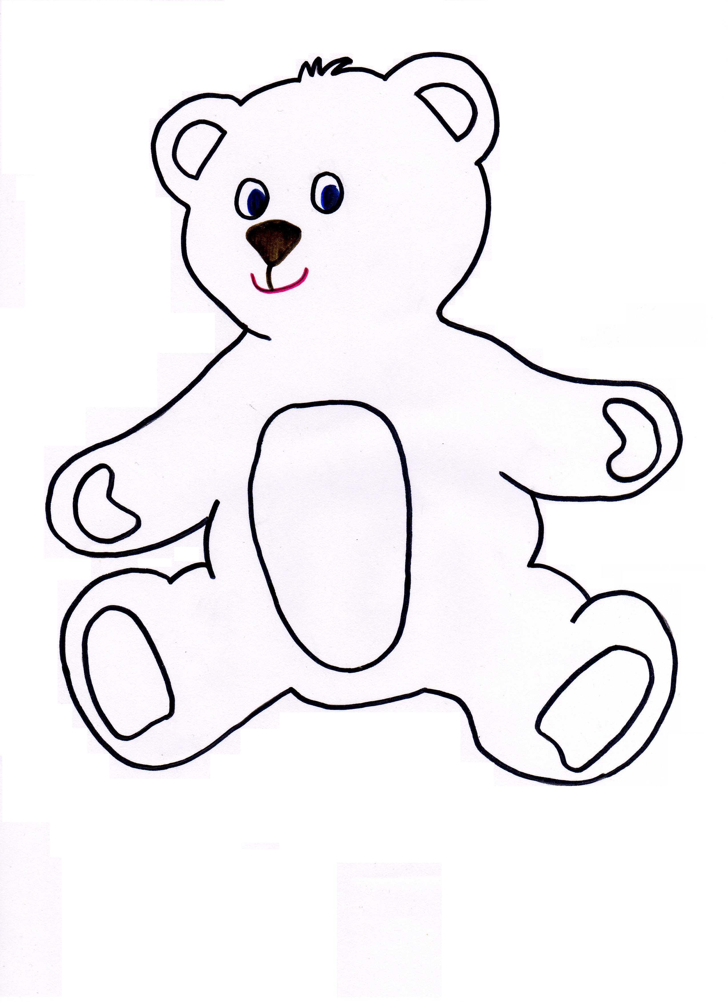 Teddy Bear Head Outline Free Download On ClipArtMag