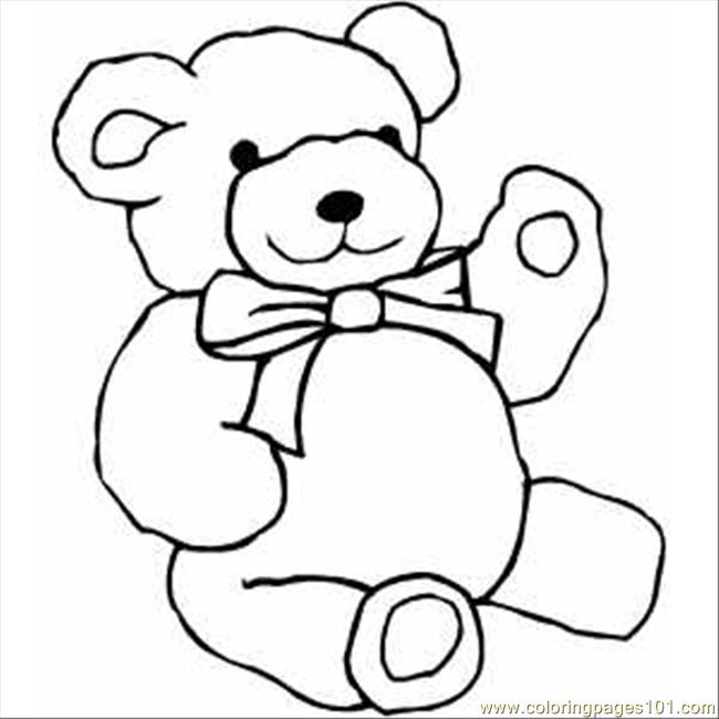 teddy bear line art