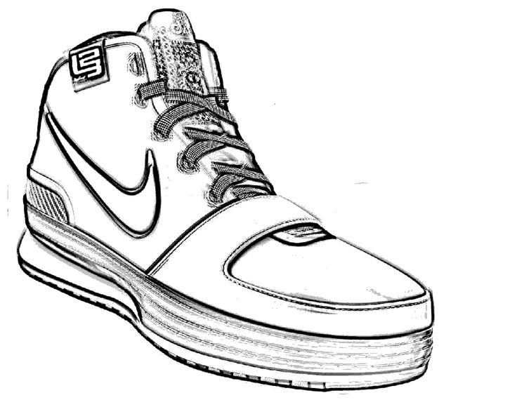 Running Shoes Drawing | Free download on ClipArtMag
