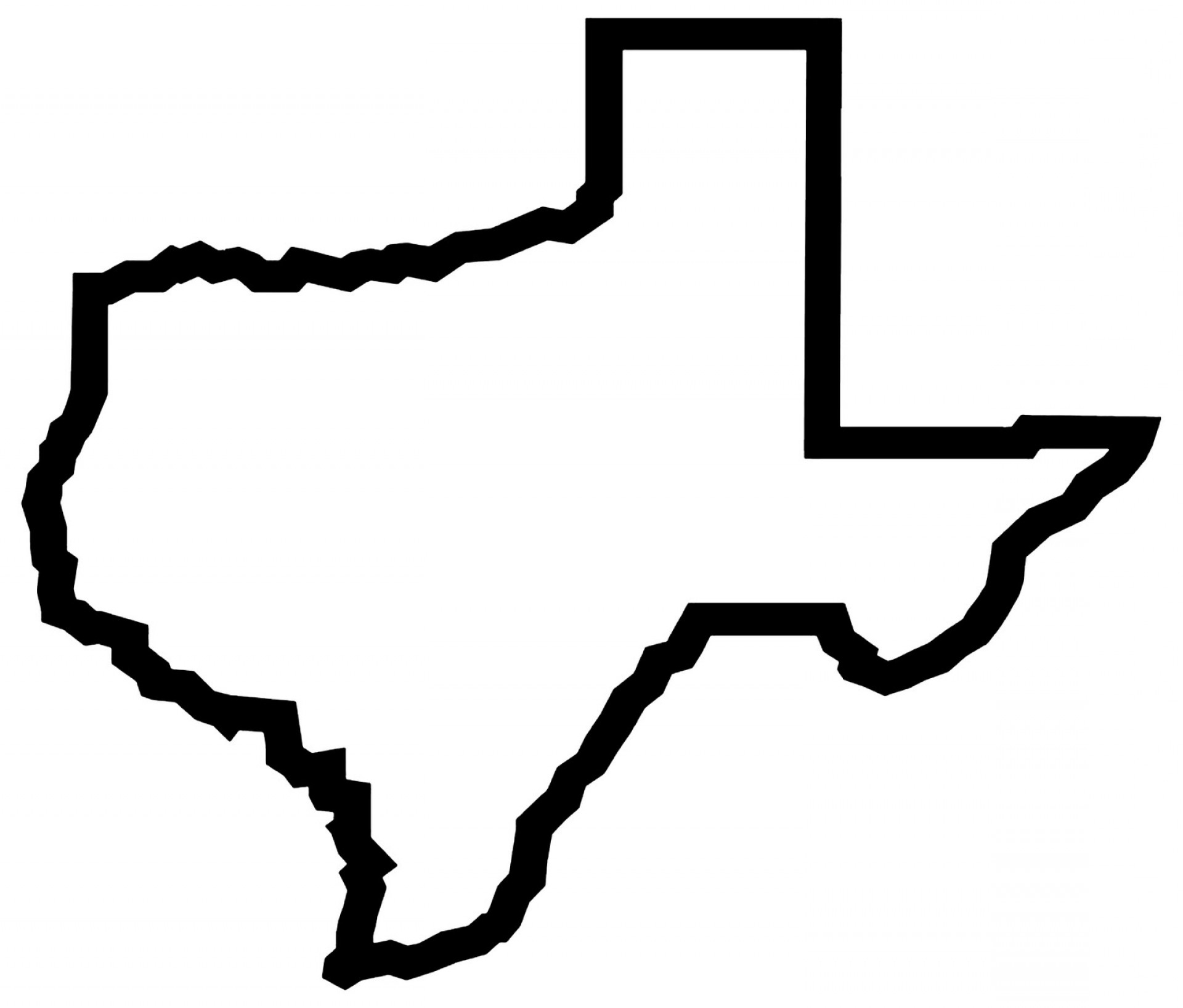 Texas Outline Clipart Free download on ClipArtMag