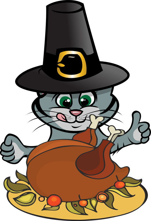 Thanksgiving Cat Clipart Free download on ClipArtMag