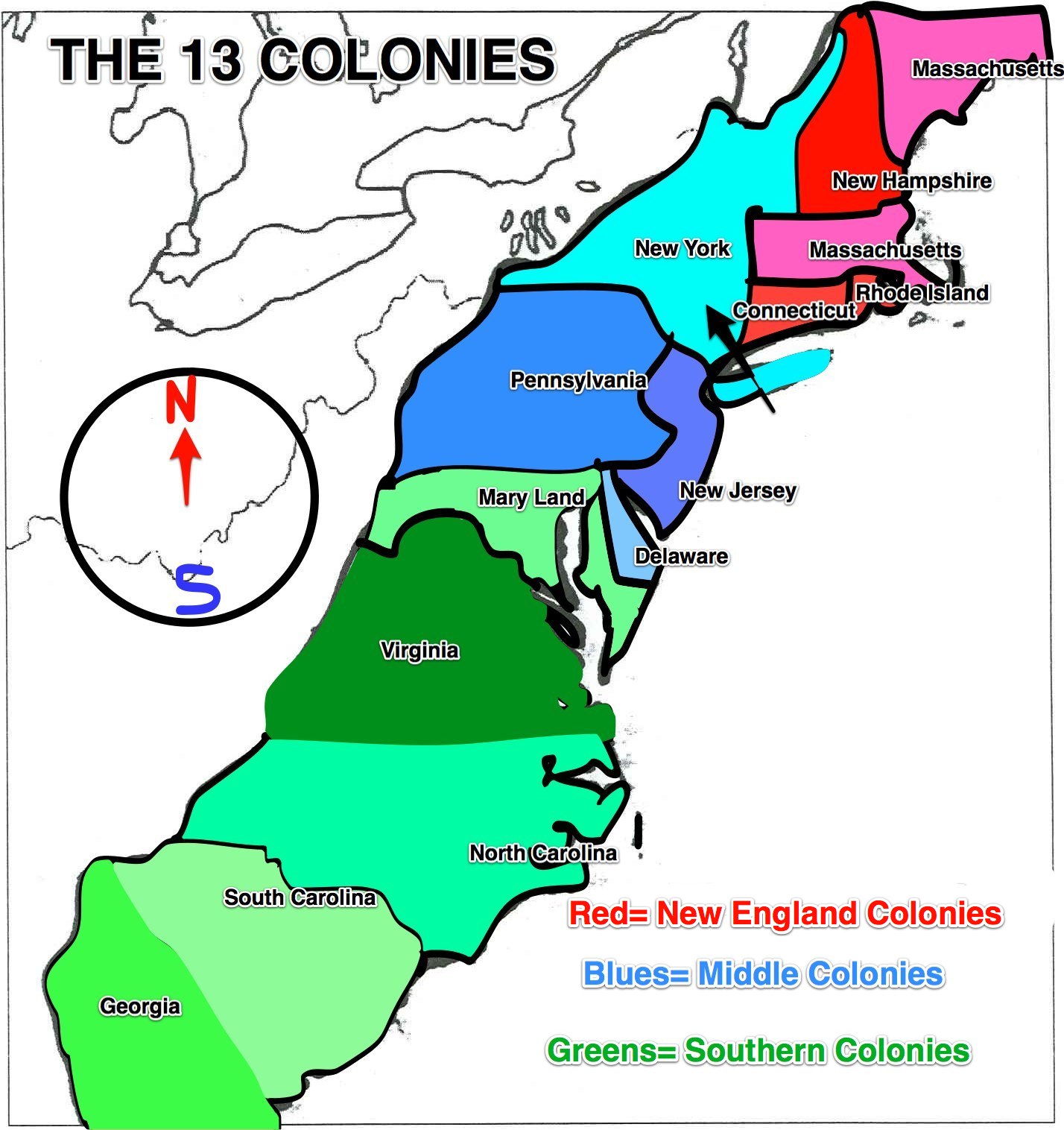 The 13 Colonies Clipart Free download on ClipArtMag