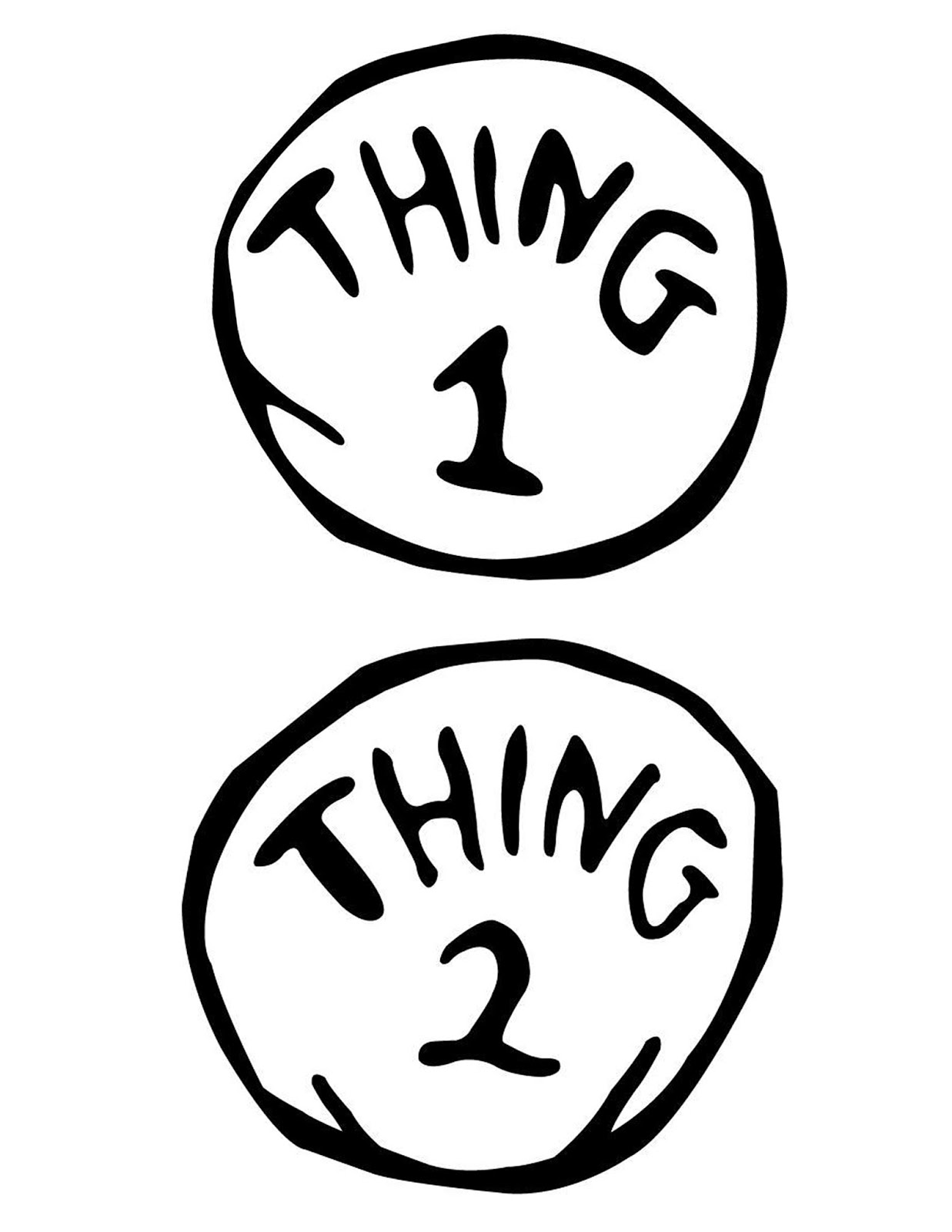 Thing 1 2 Free download on ClipArtMag
