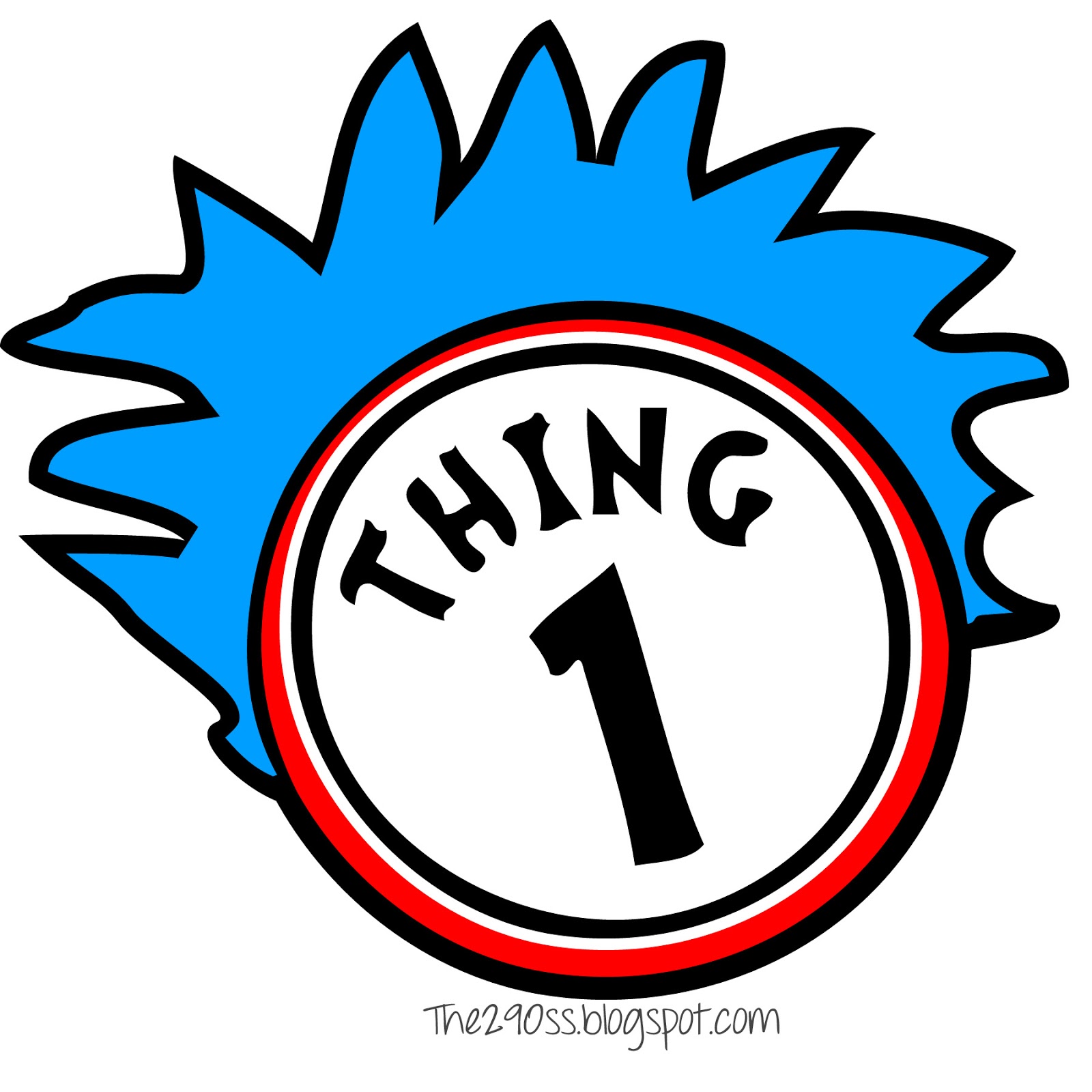 Thing 1 And Thing 2 Clipart Free download on ClipArtMag