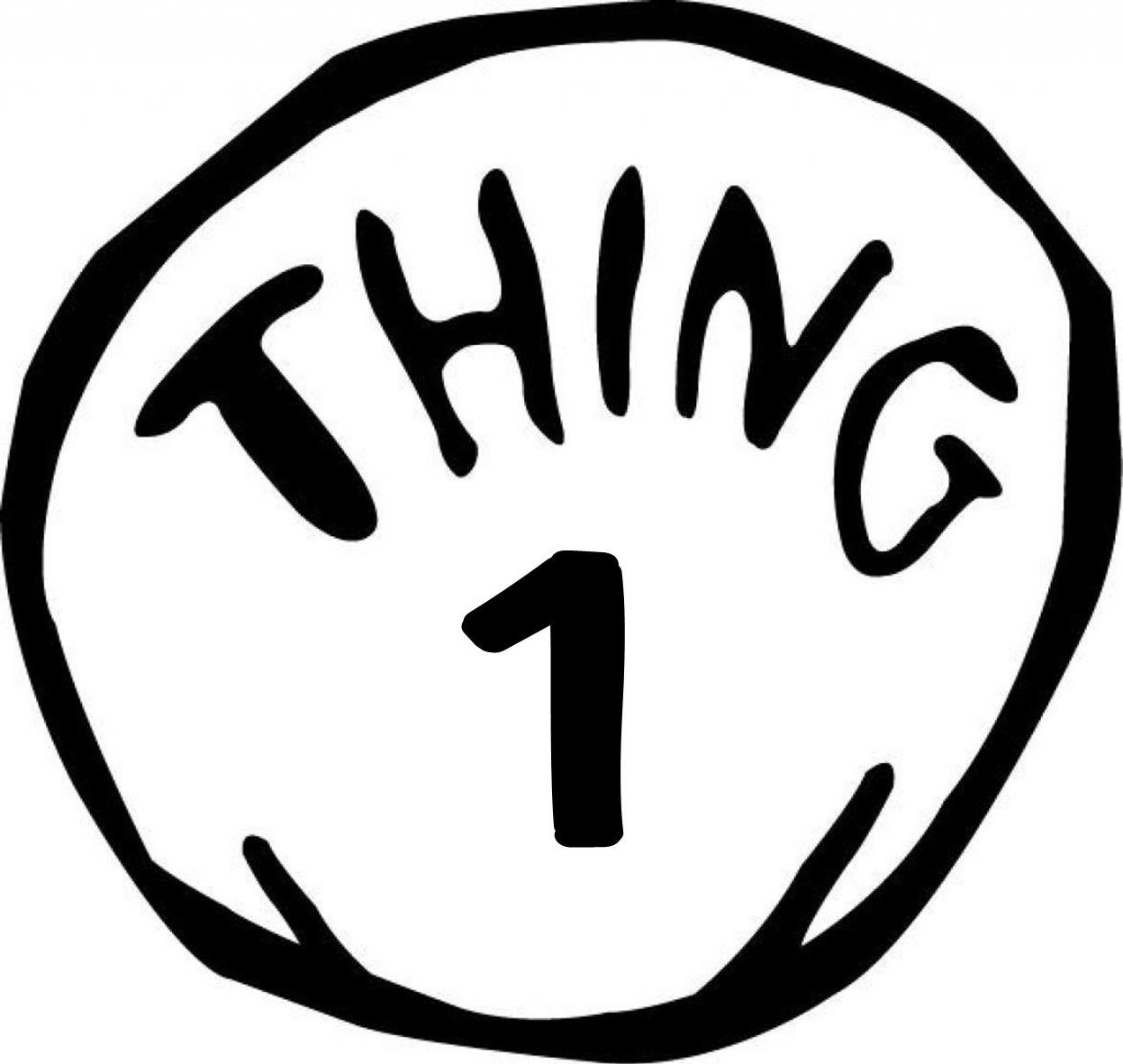 Thing One And Thing Two Printables